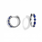 Lapis Lazuli Huggies Earrings - Elegant
