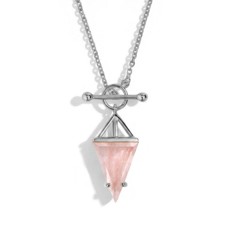 Rose Quartz Statement Necklace