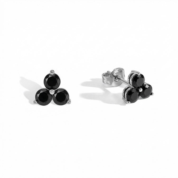 Black Onyx Stud Earrings