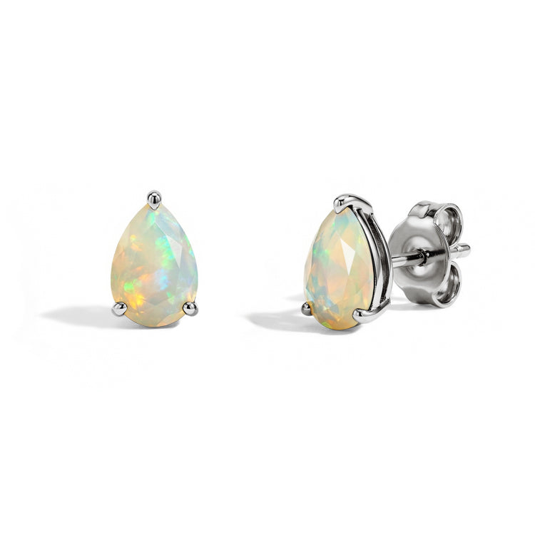 Pear-shaped Opal Earrings