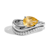Citrine Statement Ring Set