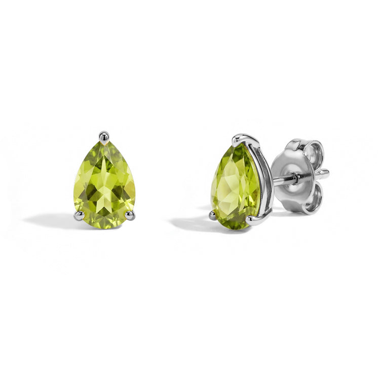 Pear-shaped Peridot Earrings