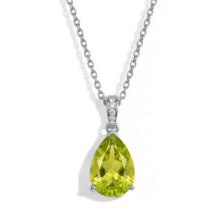Peridot Necklace - Pear
