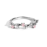 Dainty Rose Quartz Stacking Ring