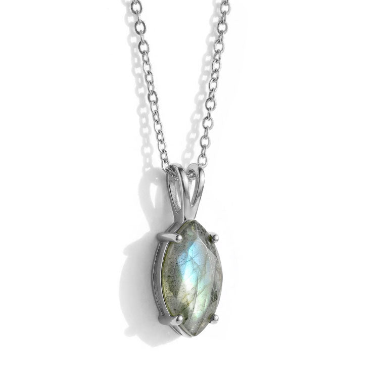 Labradorite Necklace - Marquise
