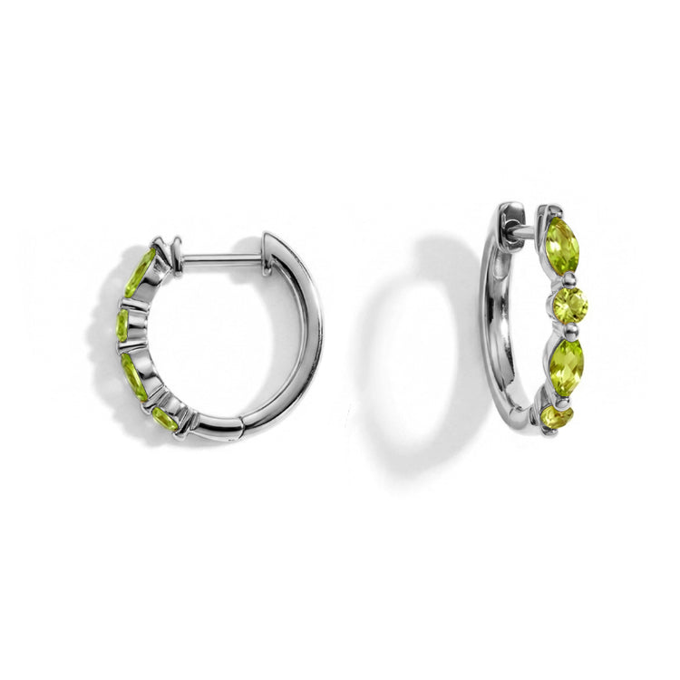 Peridot Huggies Earrings - Elegant