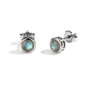 Labradorite Stud Earrings - Stackable