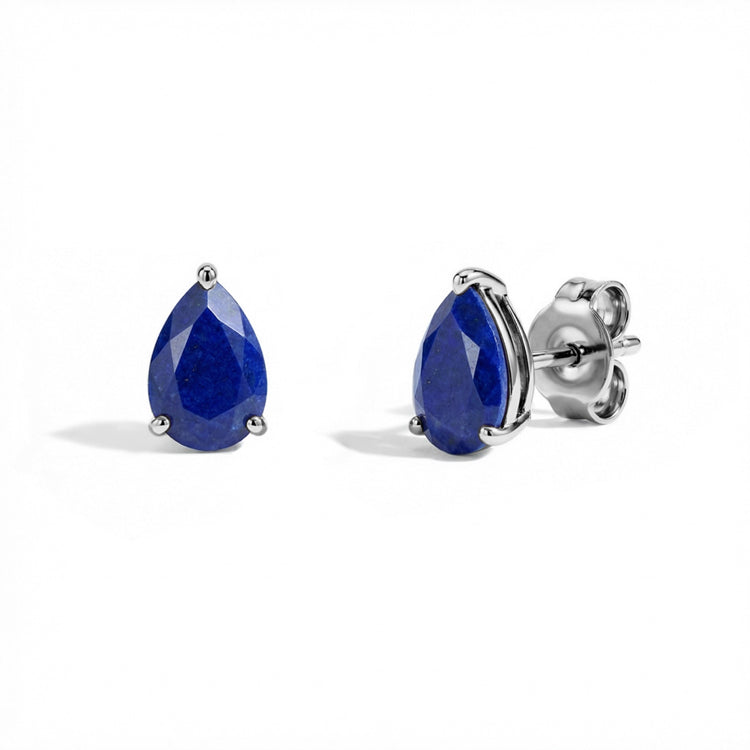 Pear-shaped Lapis Lazuli Earrings