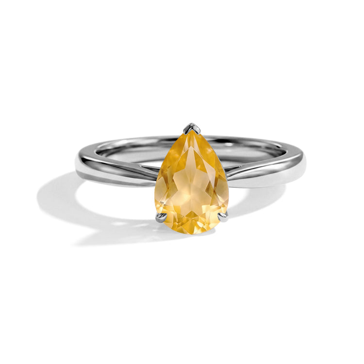 Bypass Band Citrine Ring