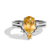 Citrine Stacking Ring Set