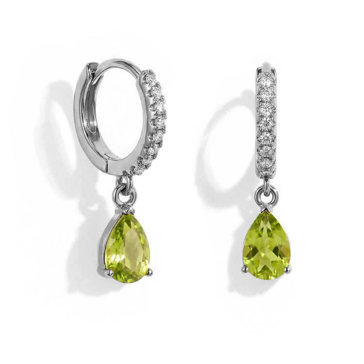 Peridot Hoop Earrings