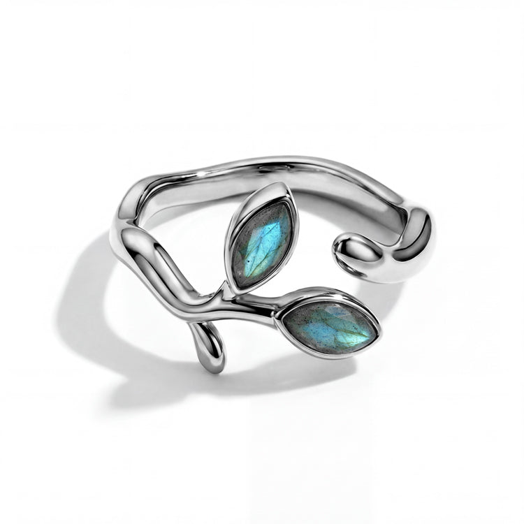 Branch Labradorite Open Ring