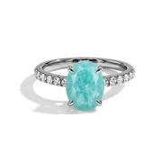 Oval Amazonite Rings - Minimalist