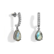 Labradorite Dorp Earrings - Teardrops