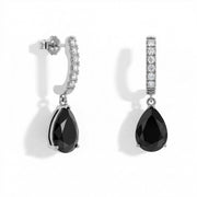 Black Onyx Dorp Earrings - Teardrops