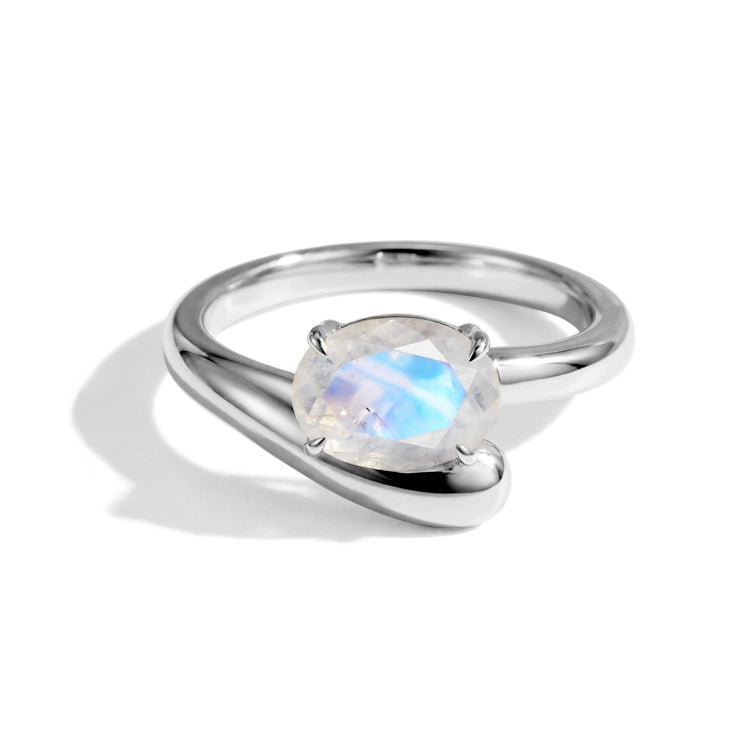 Embrace Twisted Statement Ring - Moonstone