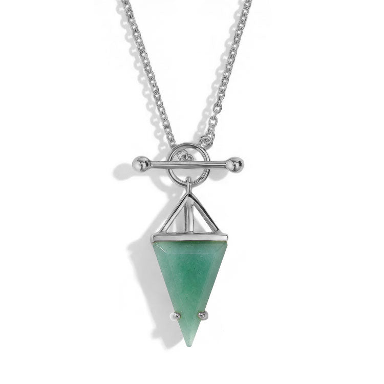 Green Agate Statement Necklace