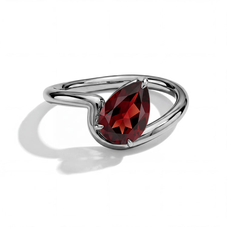 Garnet Statement Ring