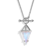Punk Moonstone Statement Necklace