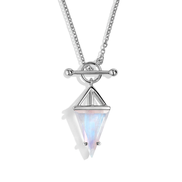 Punk Moonstone Statement Necklace