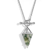 Moss Agate Statement Necklace