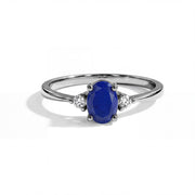 Lapis Lazuli Simple Oval Ring