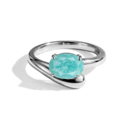 Twisted Statement Ring - Amazonite