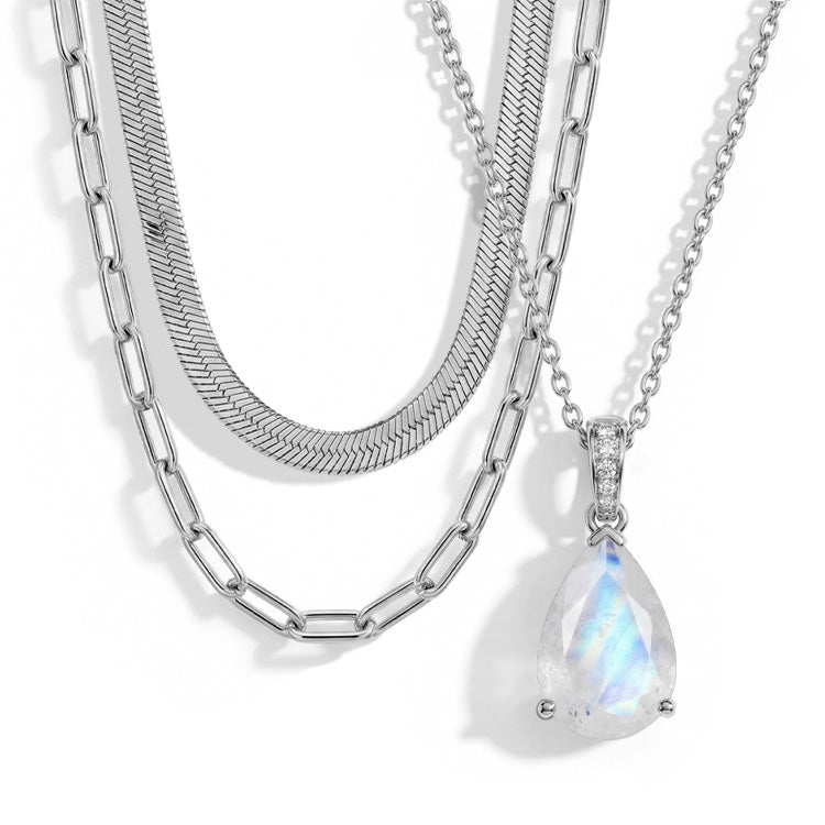 Moonstone Necklace Set
