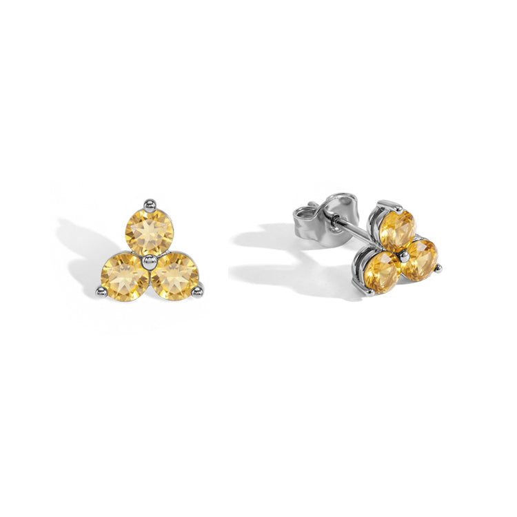 Citrine Stud Earrings
