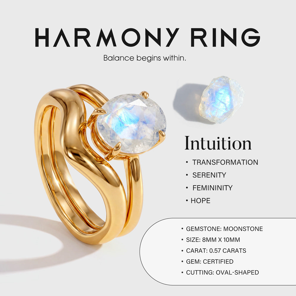 Harmony Ring -  Moonstone