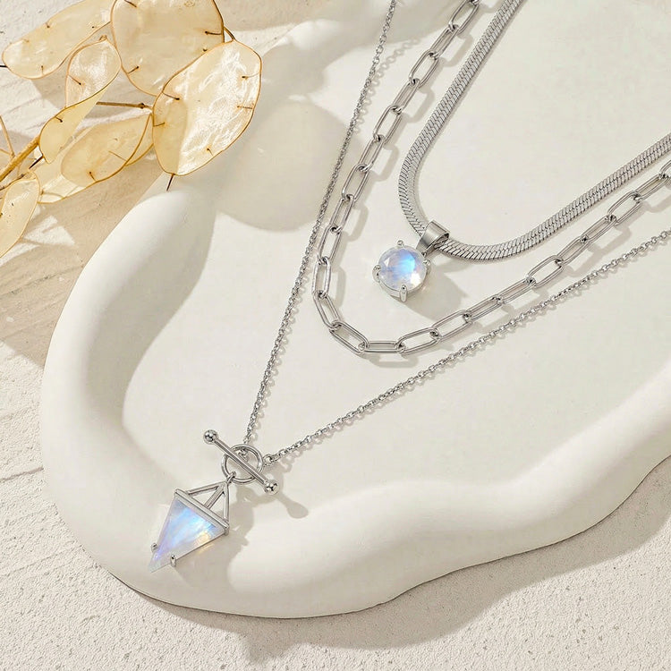 Moonstone Necklace Set - T-Lock