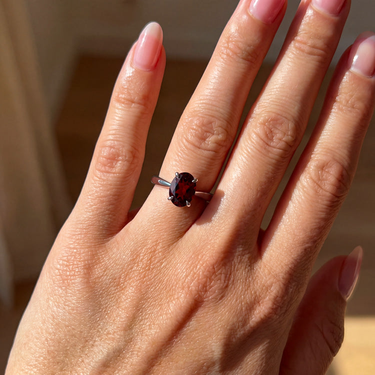 Garnet Ring for Everyday Elegance