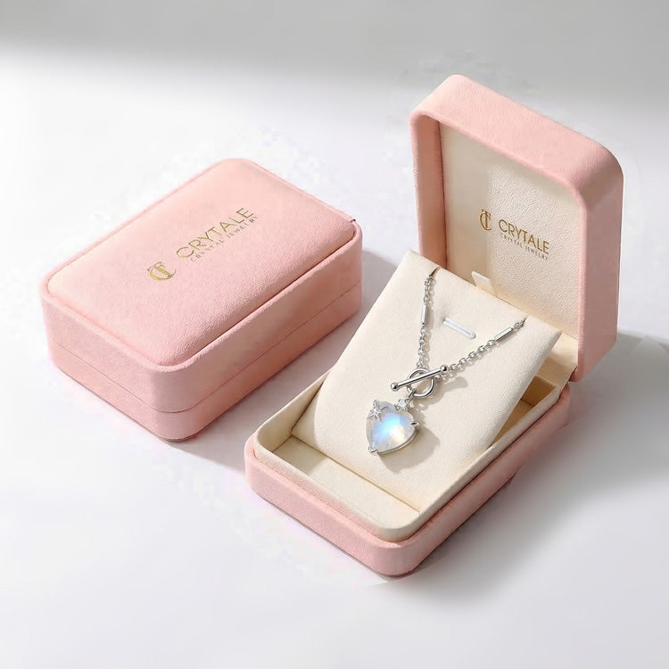 Attracting Love - Heart Moonstone Necklace