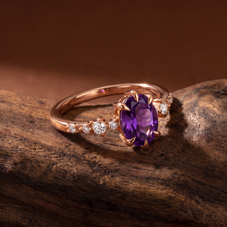 Amethyst Statement Ring