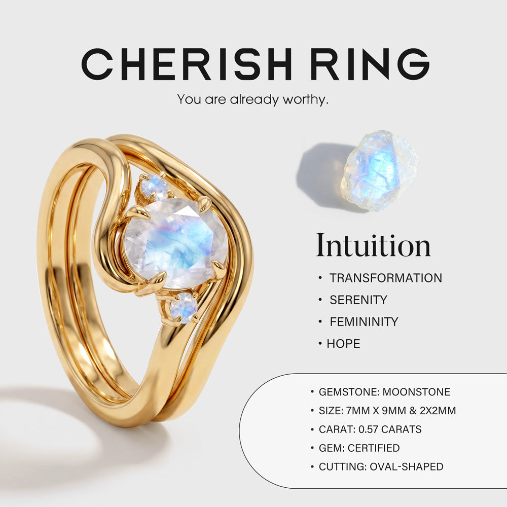 Cherish Ring -  Moonstone