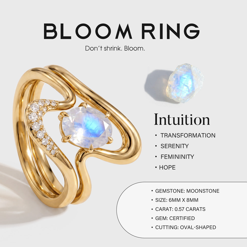 Moonstone Ring -  Bloom