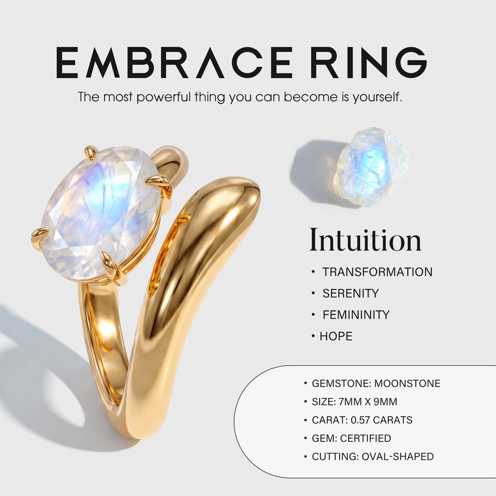 Embrace Ring - Moonstone