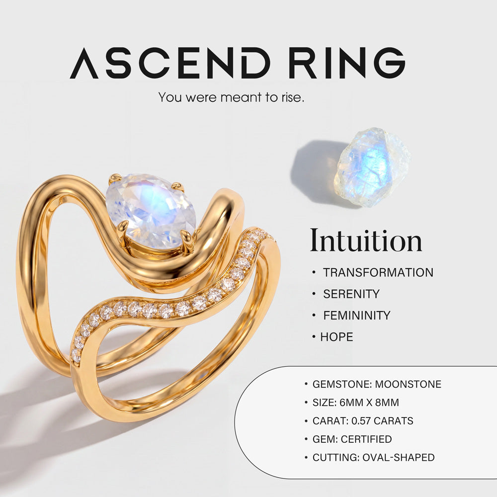 Moonstone Ring -  Ascend