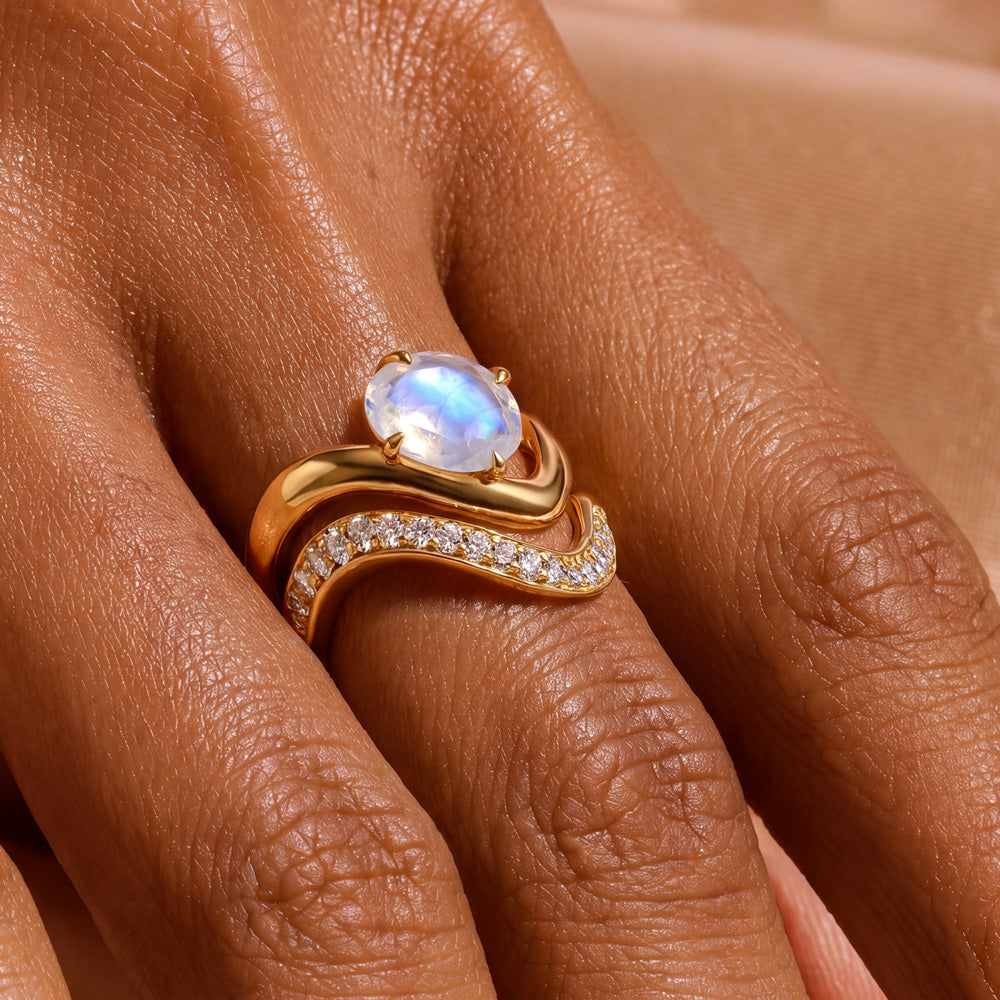Tide Ring -  Moonstone