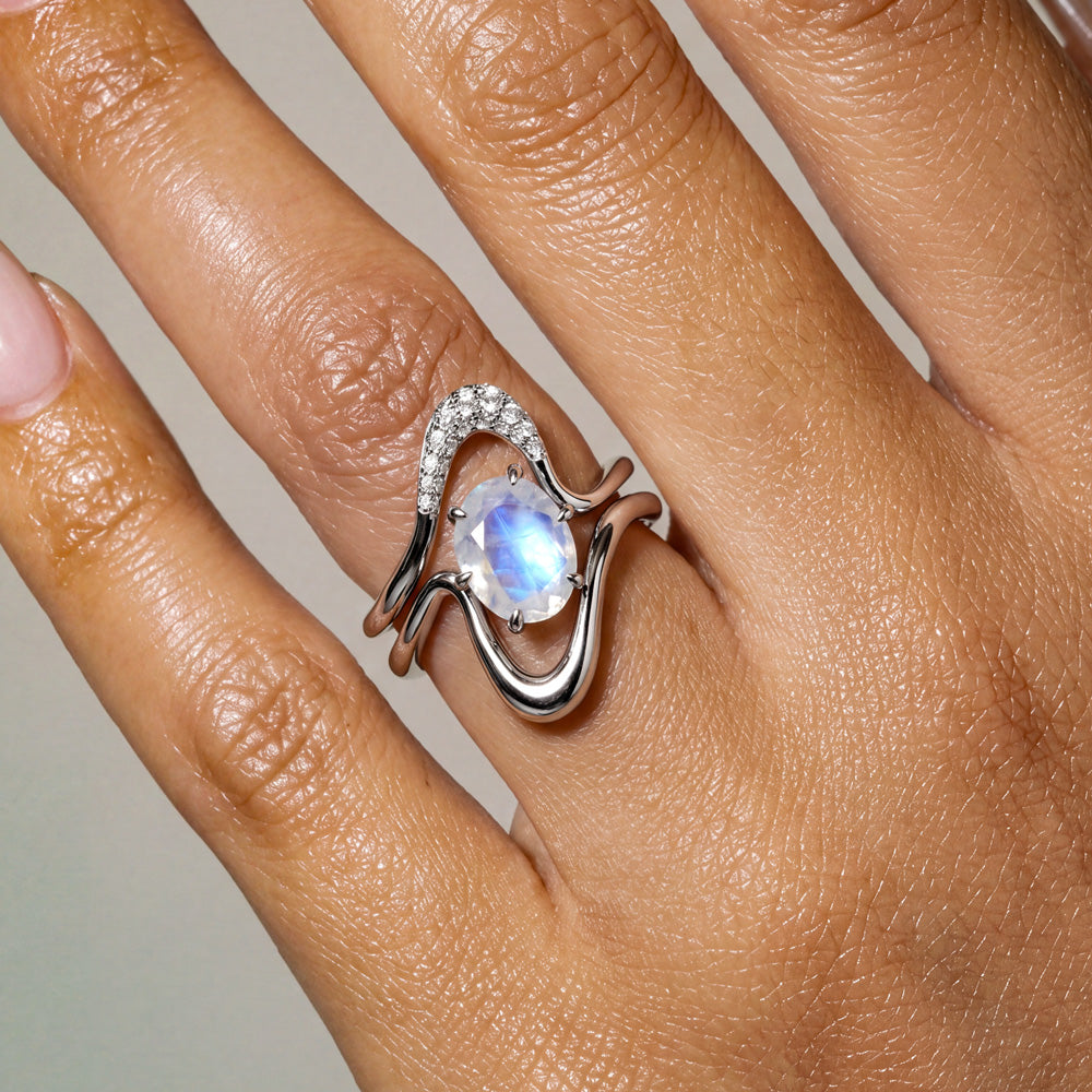 Moonstone Ring -  Bloom