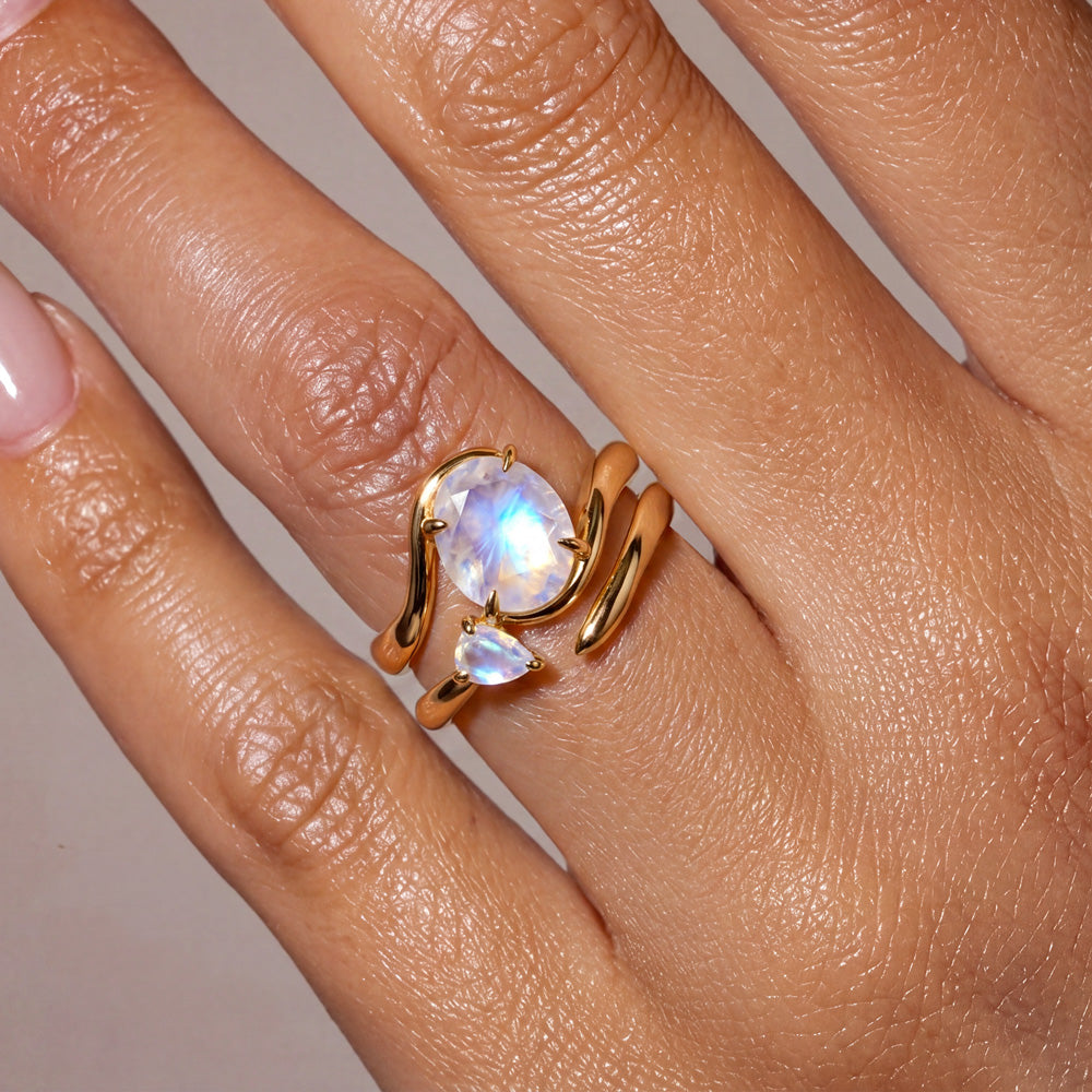 Echo Ring -  Moonstone