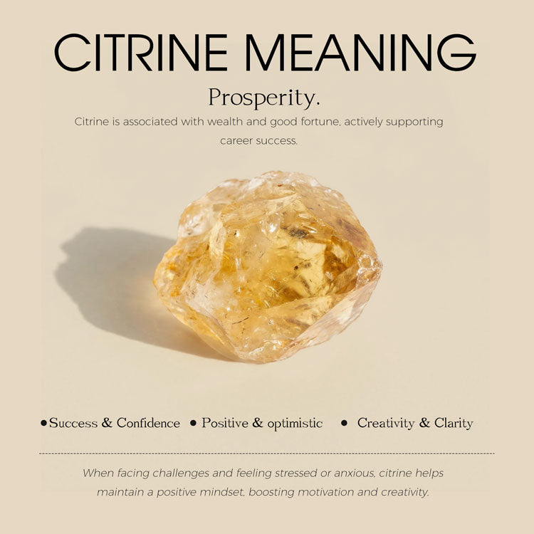 Pear Citrine Stacking Ring