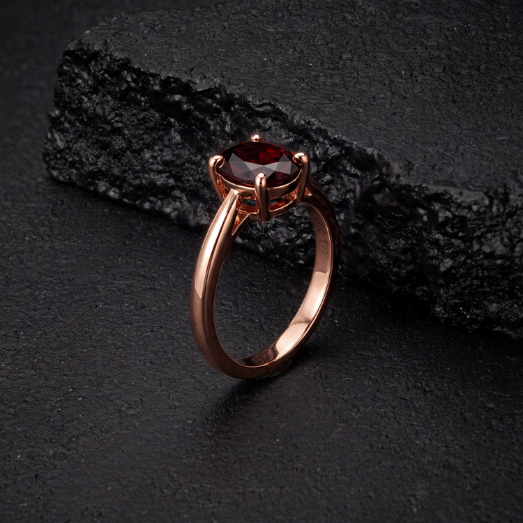 Garnet Ring for Everyday Elegance