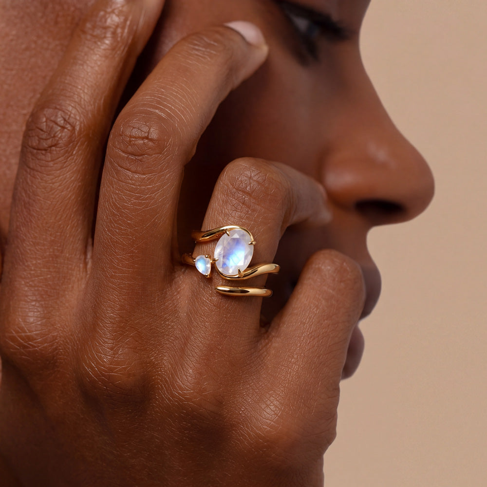 Echo Ring -  Moonstone