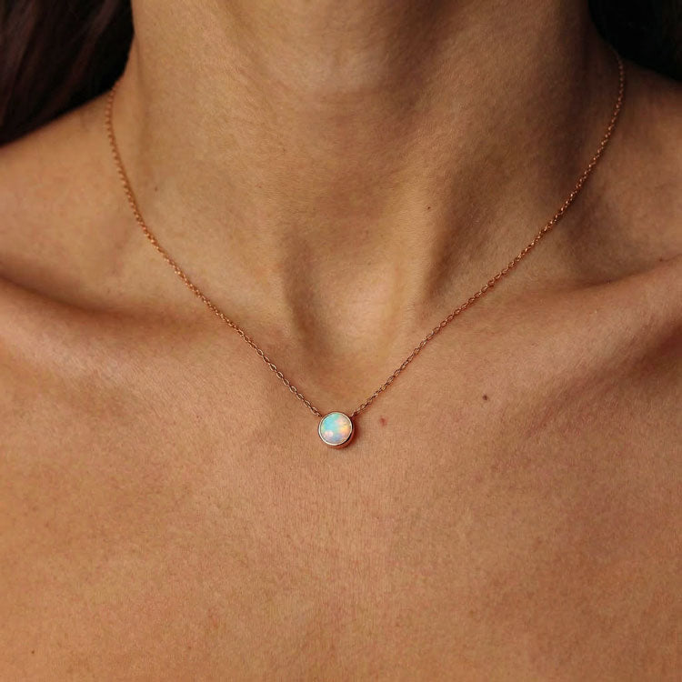 Opal Necklace - Solitaire