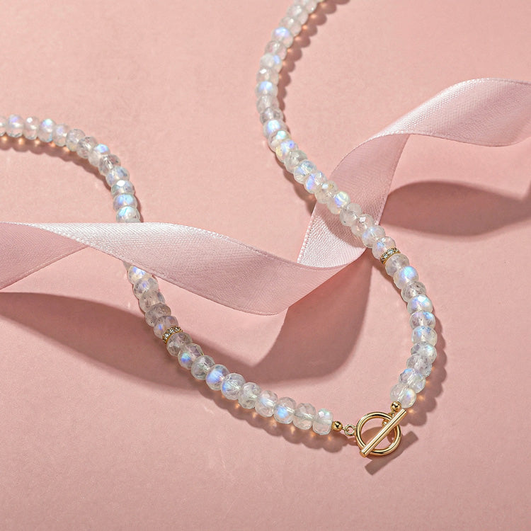 Beaded - Moonstone Necklace