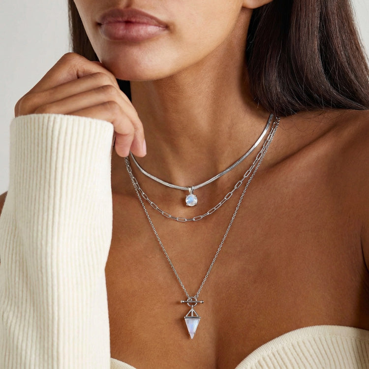 Moonstone Necklace Set - T-Lock