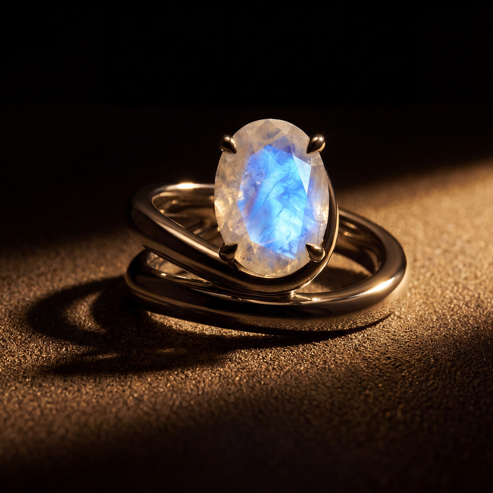 Orbit Ring - Moonstone