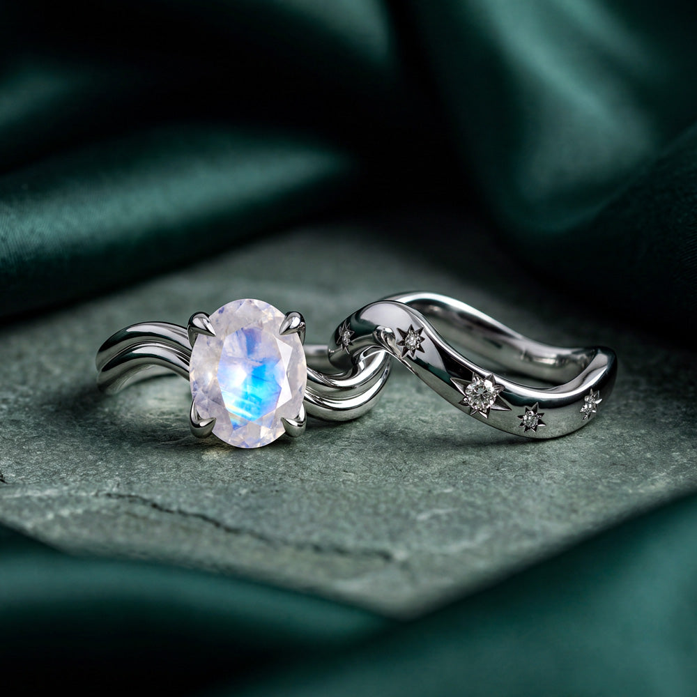 Stardust Ring -  Moonstone