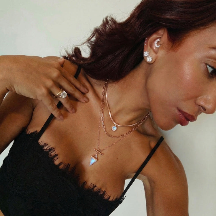 Moonstone Necklace Set - T-Lock